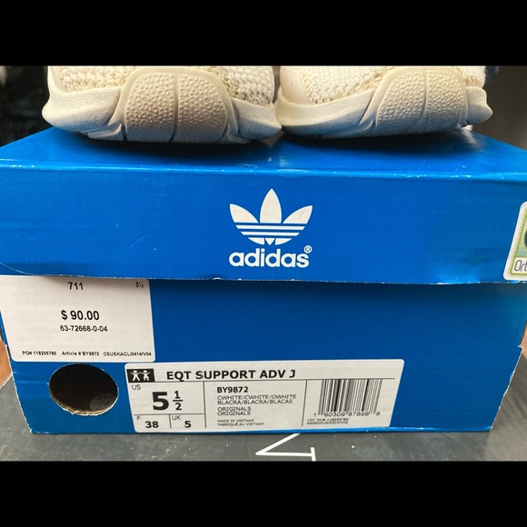 Adidas EQT Support ADV Big Kids Size 5.5Y (Fits Women’s 7/7.5)- EUC - Picture 5 of 6
